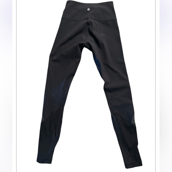 Lululemon🍋 Wunder Under High Rise 28” Black (Sheen) *FullOn Luxtreme   Size 6 - Picture 4 of 8